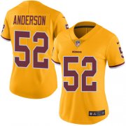 Wholesale Cheap Nike Redskins #52 Ryan Anderson Gold Women's Stitched NFL Limited Rush Jersey