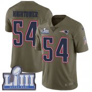 Wholesale Cheap Nike Patriots #54 Dont'a Hightower Olive Super Bowl LIII Bound Youth Stitched NFL Limited 2017 Salute to Service Jersey