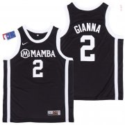 Wholesale Cheap Men's Mamba #2 Gianna Black College Basketball Swingman Stitched Nike Jersey