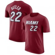 Wholesale Cheap Men's Miami Heat #22 Jimmy Butler Red 2022-23 Statement Edition Name & Number T-Shirt