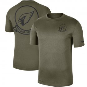 Wholesale Cheap Men\'s Arizona Cardinals Nike Olive 2019 Salute to Service Sideline Seal Legend Performance T-Shirt