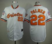 Wholesale Cheap Mitchell And Ness 1989 Orioles #22 Jim Palmer White Throwback Stitched MLB Jersey
