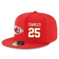 Wholesale Cheap Kansas City Chiefs #25 Jamaal Charles Snapback Cap NFL Player Red with White Number Stitched Hat