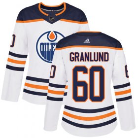 Wholesale Cheap Adidas Oilers #60 Markus Granlund White Road Authentic Women\'s Stitched NHL Jersey