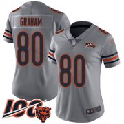 Wholesale Cheap Nike Bears #80 Jimmy Graham Silver Women's Stitched NFL Limited Inverted Legend 100th Season Jersey