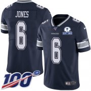 Wholesale Cheap Nike Cowboys #6 Chris Jones Navy Blue Team Color Men's Stitched With Established In 1960 Patch NFL 100th Season Vapor Untouchable Limited Jersey