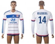 Wholesale Cheap Lyon #14 Hegerberg Home Long Sleeves Soccer Club Jersey