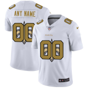Wholesale Cheap New Orleans Saints Custom White Men's Nike Team Logo Dual Overlap Limited NFL Jersey