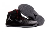 Wholesale Cheap Air Jordan 31 XXXI Shoes Black/Grey-Red