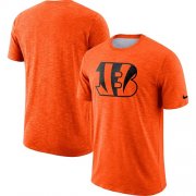Wholesale Cheap Men's Cincinnati Bengals Nike Orange Sideline Cotton Slub Performance T-Shirt