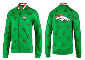 Wholesale Cheap NFL Denver Broncos Team Logo Jacket Green