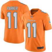 Wholesale Cheap Nike Dolphins #11 DeVante Parker Orange Men's Stitched NFL Limited Rush Jersey