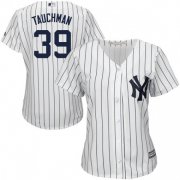 Wholesale Cheap Yankees #39 Mike Tauchman White Strip Home Women's Stitched MLB Jersey
