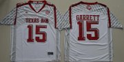 Wholesale Cheap Men's Texas A&M Aggies #15 Myles Garrett White Stitched College Football 2016 adidas NCAA Jersey
