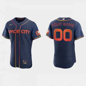Wholesale Cheap Men\'s Houston Astros Active Player Custom 2022 Navy City Connect Flex Base Stitched Baseball Jersey