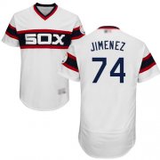 Wholesale Cheap White Sox #74 Eloy Jimenez White Flexbase Authentic Collection Alternate Home Stitched MLB Jerseys