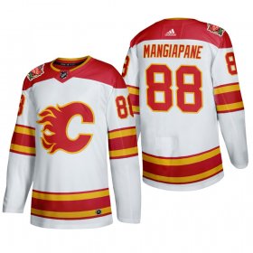 Wholesale Cheap Men\'s Calgary Flames #88 Andrew Mangiapane Authentic 2019 Heritage Classic White Jersey