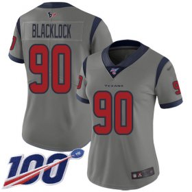 Wholesale Cheap Nike Texans #90 Ross Blacklock Gray Women\'s Stitched NFL Limited Inverted Legend 100th Season Jersey