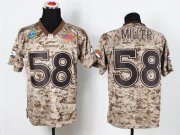 Wholesale Cheap Nike Broncos #58 Von Miller Camo Men's Stitched NFL New Elite USMC Jersey