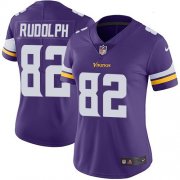 Wholesale Cheap Nike Vikings #82 Kyle Rudolph Purple Team Color Women's Stitched NFL Vapor Untouchable Limited Jersey