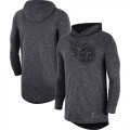 Wholesale Cheap Nike Tennessee Titans Heathered Charcoal Fan Gear Tonal Slub Hooded Long Sleeve T-Shirt