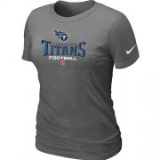 Wholesale Cheap Women's Nike Tennessee Titans Critical Victory NFL T-Shirt Dark Grey