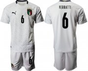 Wholesale Cheap 2021 Men Italy away 6 white soccer jerseys
