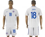 Wholesale Cheap Chile #18 Jara Away Soccer Country Jersey