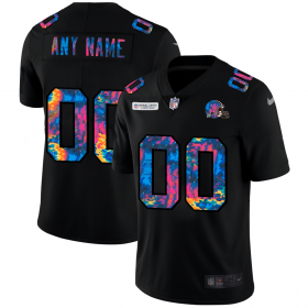 Wholesale Cheap Cleveland Browns Custom Men\'s Nike Multi-Color Black 2020 NFL Crucial Catch Vapor Untouchable Limited Jersey