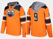 Wholesale Cheap Oilers #9 Glenn Anderson Orange Name And Number Hoodie