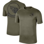Wholesale Cheap Men's Tennessee Titans Nike Olive 2019 Salute to Service Sideline Seal Legend Performance T-Shirt