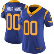 Wholesale Cheap Nike Los Angeles Rams Customized Royal Blue Alternate Stitched Vapor Untouchable Limited Women's NFL Jersey