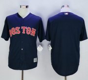 Wholesale Cheap Red Sox Blank Navy Blue New Cool Base Stitched MLB Jersey