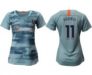 Wholesale Cheap Women's Chelsea #11 Pedro Third Soccer Club Jersey
