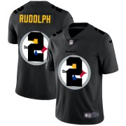 Wholesale Cheap Pittsburgh Steelers #2 Mason Rudolph Men's Nike Team Logo Dual Overlap Limited NFL Jersey Black