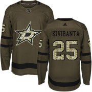Cheap Adidas Stars #25 Joel Kiviranta Green Salute to Service Youth Stitched NHL Jersey