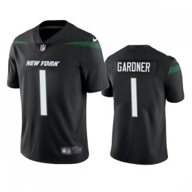 Wholesale Men\'s New York Jets #1 Ahmad Gardner 2022 Black Vapor Untouchable Limited Stitched Jersey