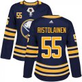 Wholesale Cheap Adidas Sabres #55 Rasmus Ristolainen Navy Blue Home Authentic Women's Stitched NHL Jersey