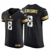 Wholesale Cheap Minnesota Vikings #8 Kirk Cousins Men's Nike Black Edition Vapor Untouchable Elite NFL Jersey