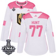 Wholesale Cheap Adidas Golden Knights #77 Brad Hunt White/Pink Authentic Fashion 2018 Stanley Cup Final Women's Stitched NHL Jersey