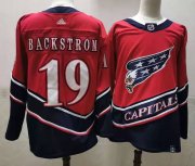 Wholesale Cheap Men's Washington Capitals #19 Nicklas Backstrom Red 2021 Retro Stitched NHL Jersey