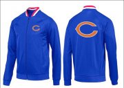 Wholesale Cheap NFL Chicago Bears Team Logo Jacket Blue_1