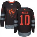 Wholesale Cheap Team North America #10 J. T. Miller Black 2016 World Cup Stitched NHL Jersey
