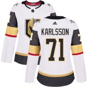 Wholesale Cheap Adidas Golden Knights #71 William Karlsson White Road Authentic Women's Stitched NHL Jersey