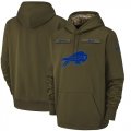 Wholesale Cheap Men's Buffalo Bills Nike Olive Salute to Service Sideline Therma Performance Pullover Hoodie