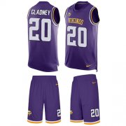 Wholesale Cheap Nike Vikings #20 Jeff Gladney Purple Team Color Men's Stitched NFL Limited Tank Top Suit Jersey