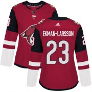 Wholesale Cheap Adidas Coyotes #23 Oliver Ekman-Larsson Maroon Home Authentic Women's Stitched NHL Jersey