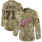 Wholesale Cheap Adidas Red Wings #71 Dylan Larkin Camo Authentic Stitched NHL Jersey