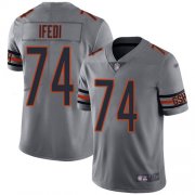 Wholesale Cheap Nike Bears #74 Germain Ifedi Silver Men's Stitched NFL Limited Inverted Legend Jersey