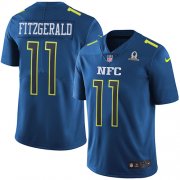 Wholesale Cheap Nike Cardinals #11 Larry Fitzgerald Navy Men's Stitched NFL Limited NFC 2017 Pro Bowl Jersey